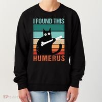Black Cat I Found This Humerus Cat Joke Women's Sweatshirt thumb 0