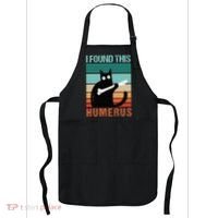 Black Cat I Found This Humerus Cat Joke Apron thumb 0