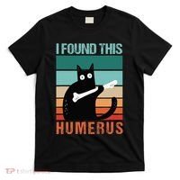 Black Cat I Found This Humerus Cat Joke T-Shirt thumb 0