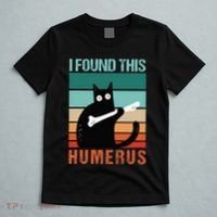 Black Cat I Found This Humerus Cat Joke T-Shirt thumb 5