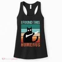 Black Cat I Found This Humerus Cat Joke Women's Tank Top thumb 0