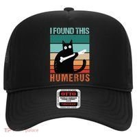 Black Cat I Found This Humerus Cat Joke Hat thumb 0