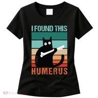 Black Cat I Found This Humerus Cat Joke Women's T-Shirt thumb 0
