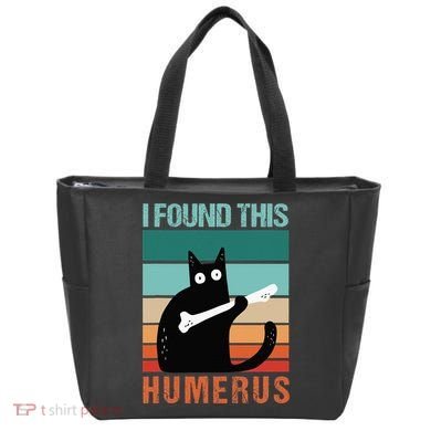 Black Cat I Found This Humerus Cat Joke Tote Bag