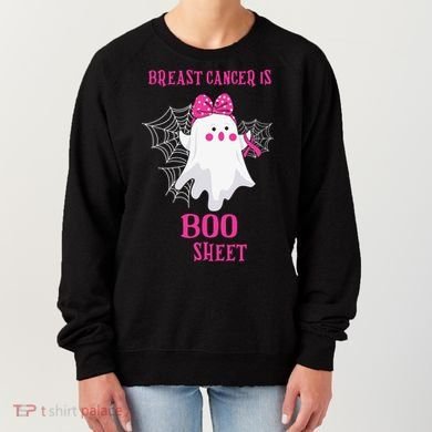 Breast Cancer Is Boo Sheet Halloween Ghost Women's Sweatshirt
