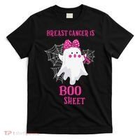Breast Cancer Is Boo Sheet Halloween Ghost T-Shirt thumb 0