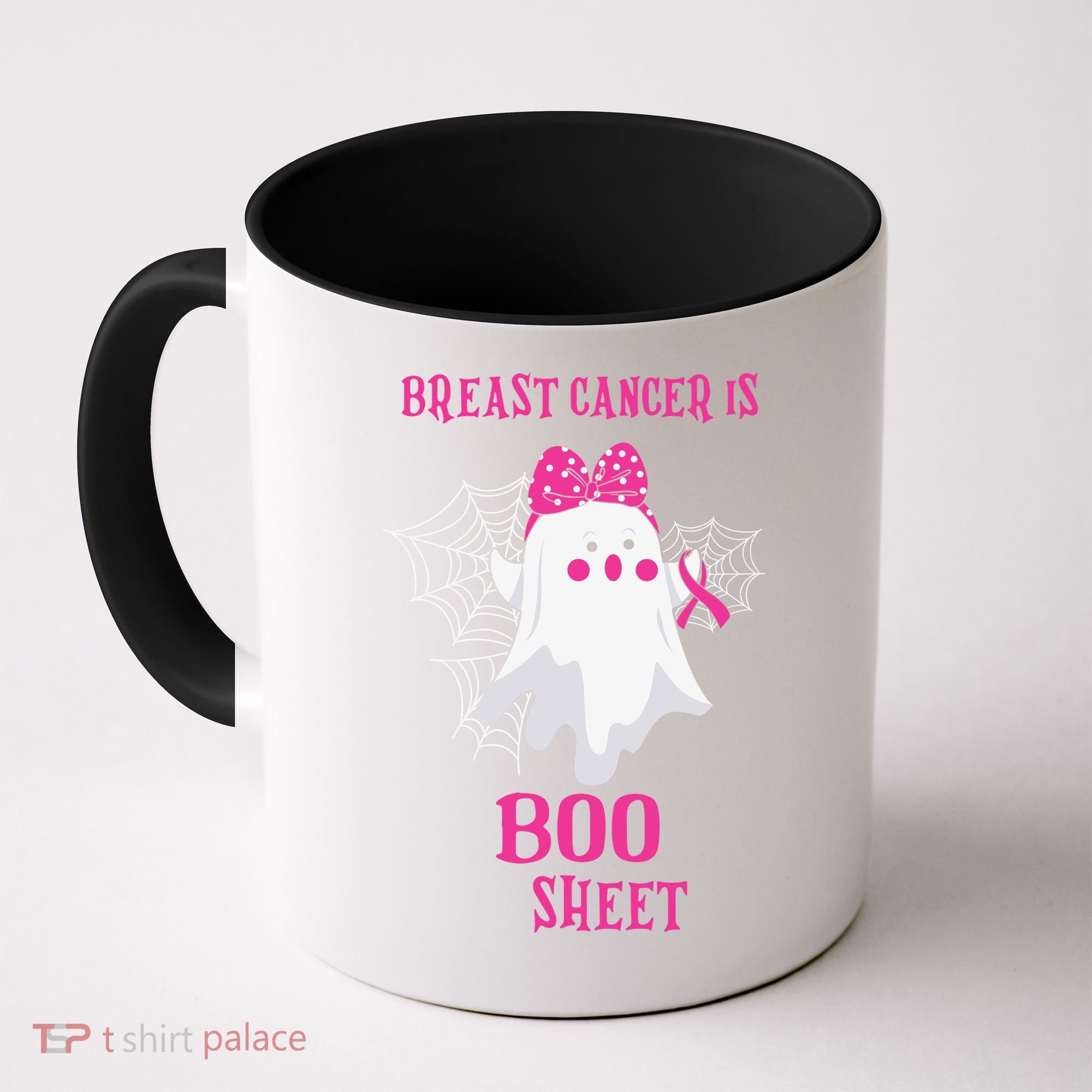Breast Cancer Is Boo Sheet Halloween Ghost Coffee Mug