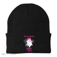 Breast Cancer Is Boo Sheet Halloween Ghost Beanie thumb 0