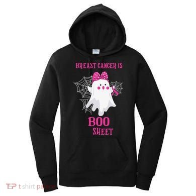 Breast Cancer Is Boo Sheet Halloween Ghost Women's Hoodie