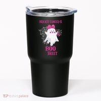 Breast Cancer Is Boo Sheet Halloween Ghost Tumbler thumb 0