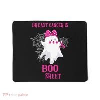 Breast Cancer Is Boo Sheet Halloween Ghost Mousepad thumb 0
