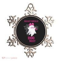 Breast Cancer Is Boo Sheet Halloween Ghost Ornament thumb 0