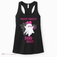 Breast Cancer Is Boo Sheet Halloween Ghost Women's Tank Top thumb 0