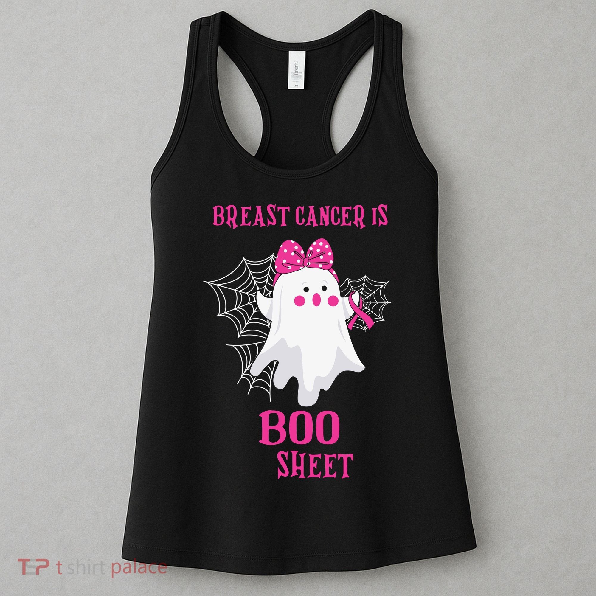 Breast Cancer Is Boo Sheet Halloween Ghost Women's Tank Top