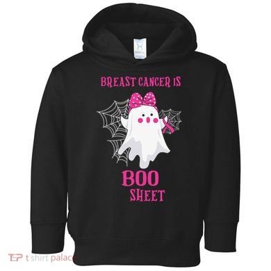 Breast Cancer Is Boo Sheet Halloween Ghost Toddler Hoodie