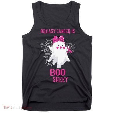 Breast Cancer Is Boo Sheet Halloween Ghost Tank Top