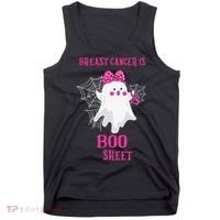 Breast Cancer Is Boo Sheet Halloween Ghost Tank Top thumb 0