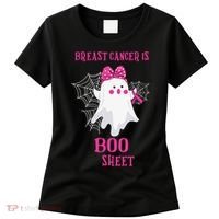 Breast Cancer Is Boo Sheet Halloween Ghost Women's T-Shirt thumb 0