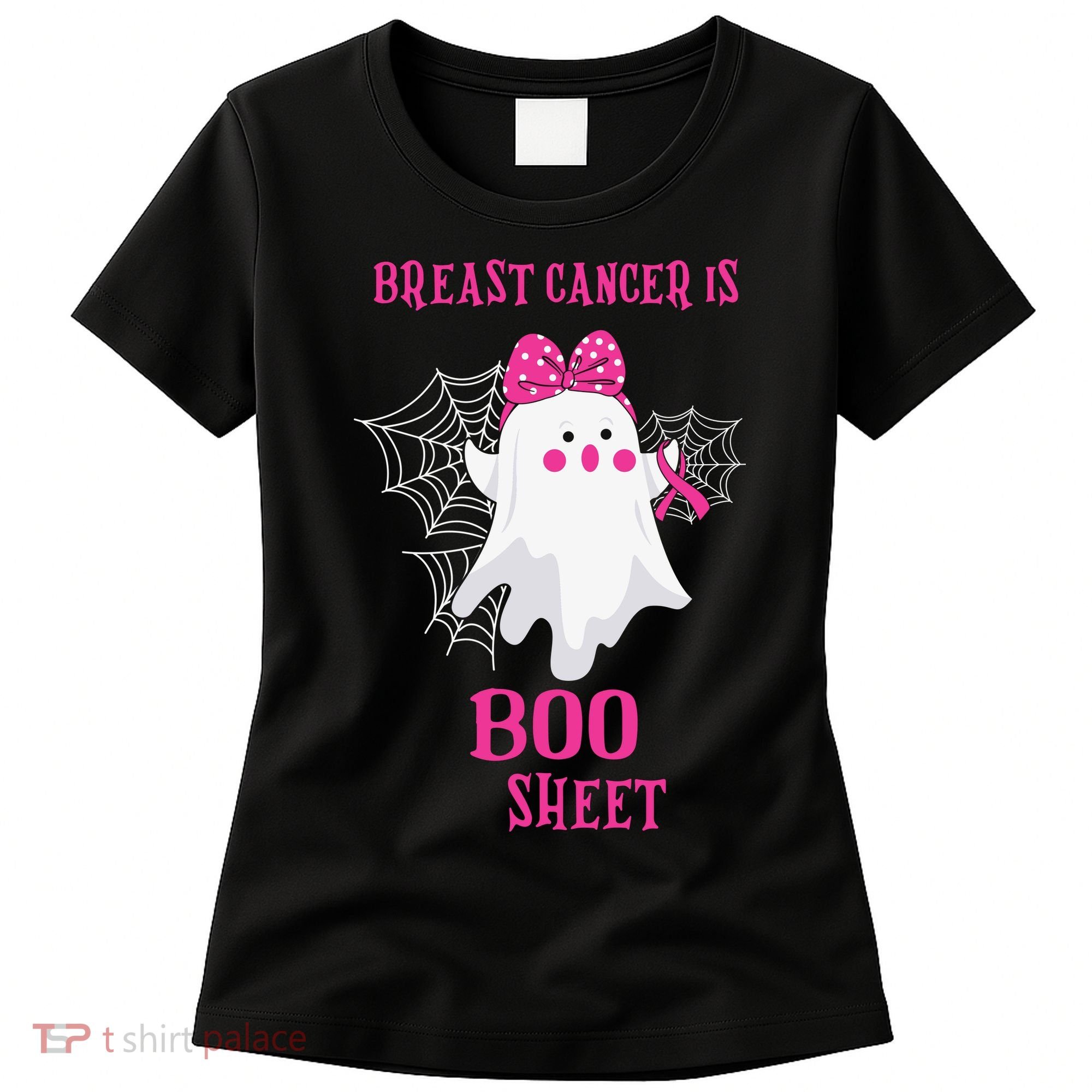 Breast Cancer Is Boo Sheet Halloween Ghost Women's T-Shirt