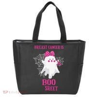 Breast Cancer Is Boo Sheet Halloween Ghost Tote Bag thumb 0