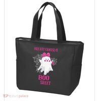 Breast Cancer Is Boo Sheet Halloween Ghost Tote Bag thumb 3