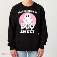 Breast Cancer Is Boo Sheet Funny Ghost Women's Sweatshirt thumb 0