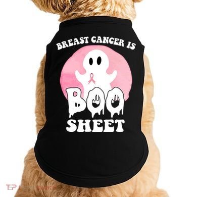 Breast Cancer Is Boo Sheet Funny Ghost Doggie Tank
