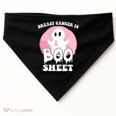 Breast Cancer Is Boo Sheet Funny Ghost USA-Made Doggie Bandana