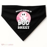 Breast Cancer Is Boo Sheet Funny Ghost USA-Made Doggie Bandana thumb 0