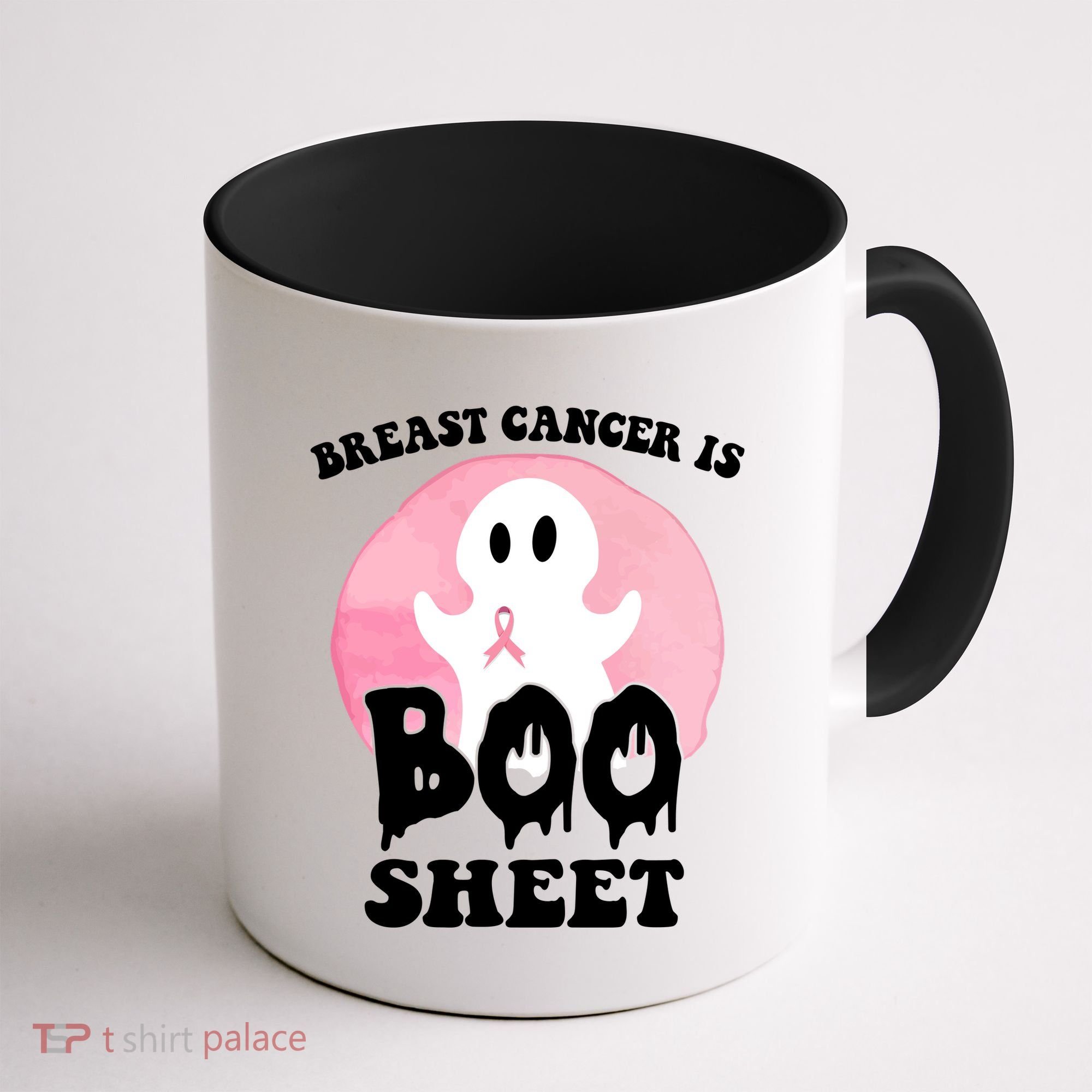 Breast Cancer Is Boo Sheet Funny Ghost Coffee Mug