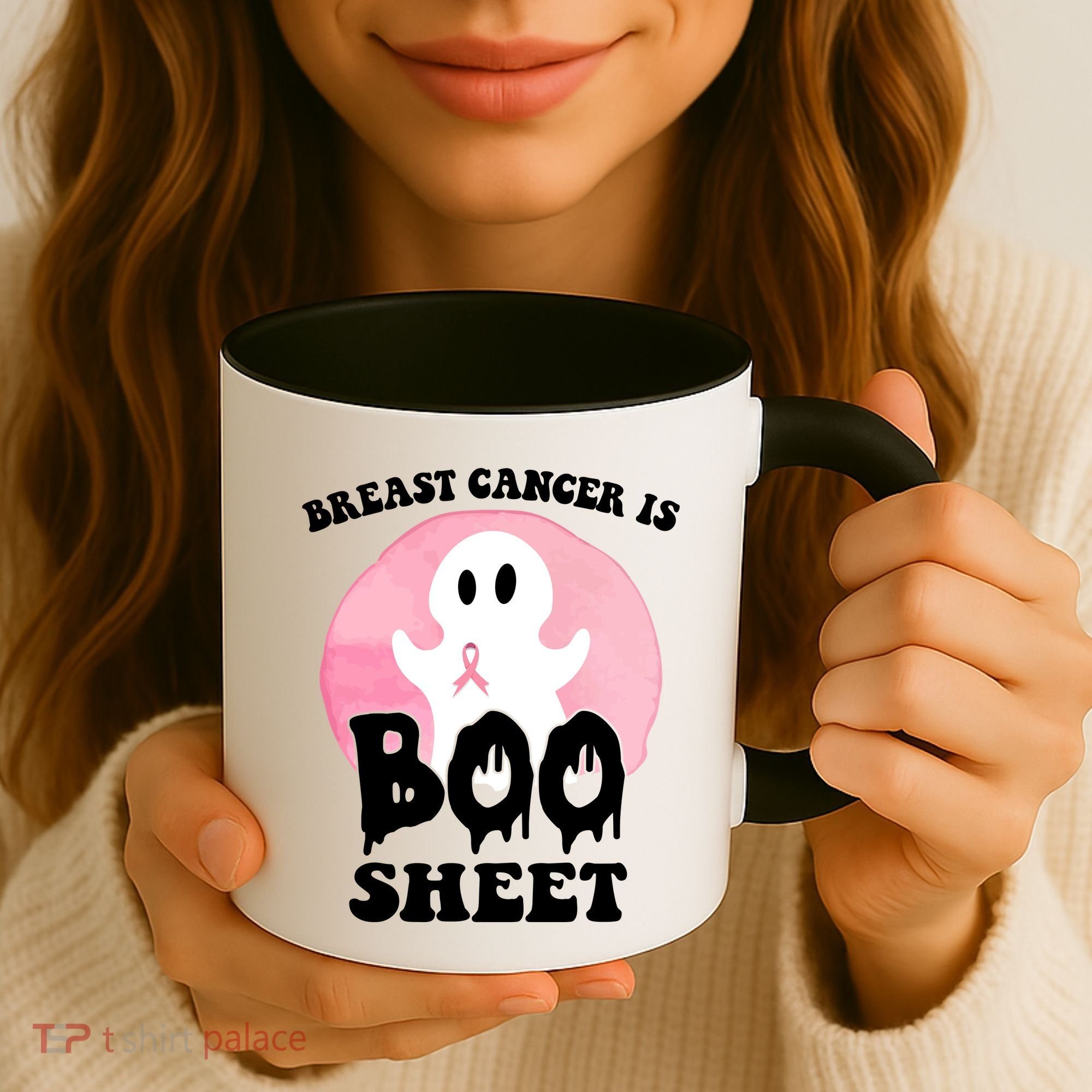 Breast Cancer Is Boo Sheet Funny Ghost Coffee Mug