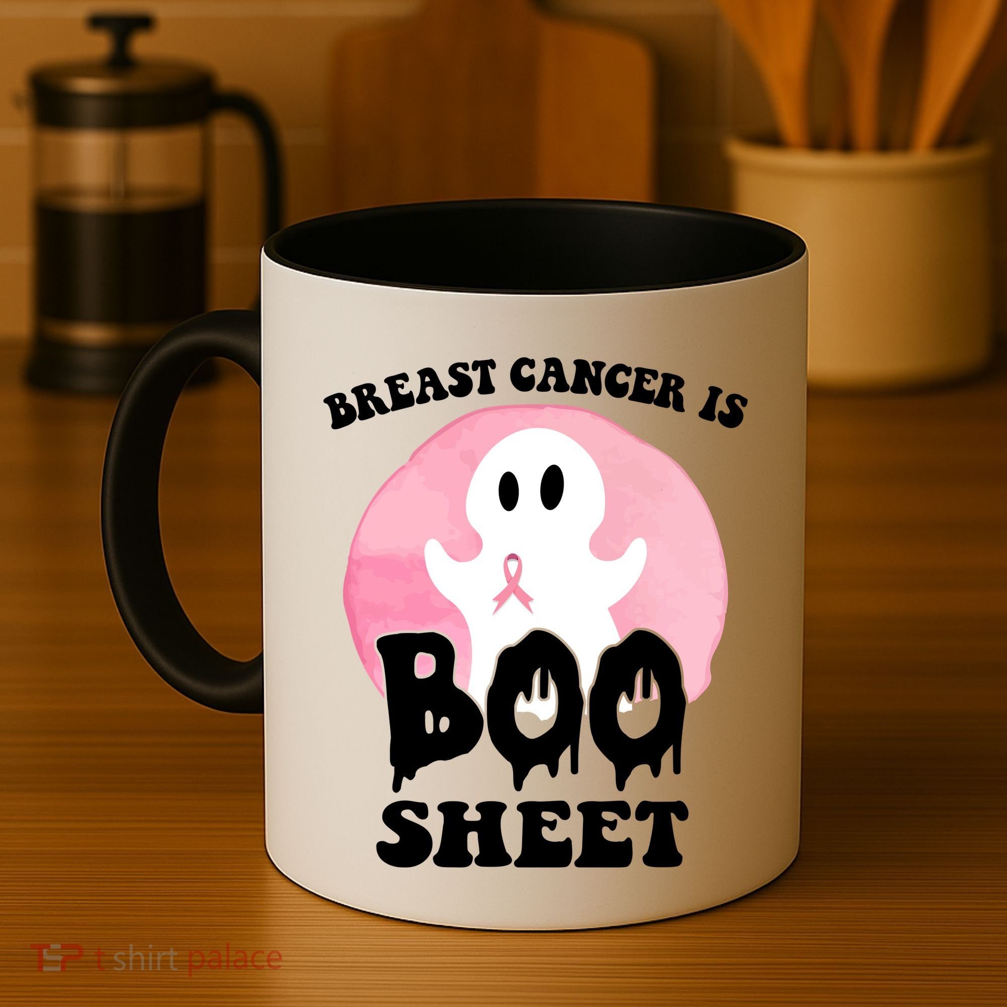 Breast Cancer Is Boo Sheet Funny Ghost Coffee Mug