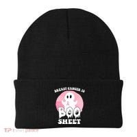 Breast Cancer Is Boo Sheet Funny Ghost Beanie thumb 0