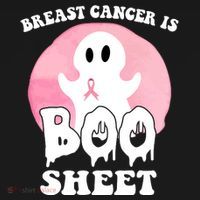 Breast Cancer Is Boo Sheet Funny Ghost Women's Hoodie thumb 2