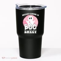 Breast Cancer Is Boo Sheet Funny Ghost Tumbler thumb 0