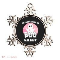 Breast Cancer Is Boo Sheet Funny Ghost Ornament thumb 0