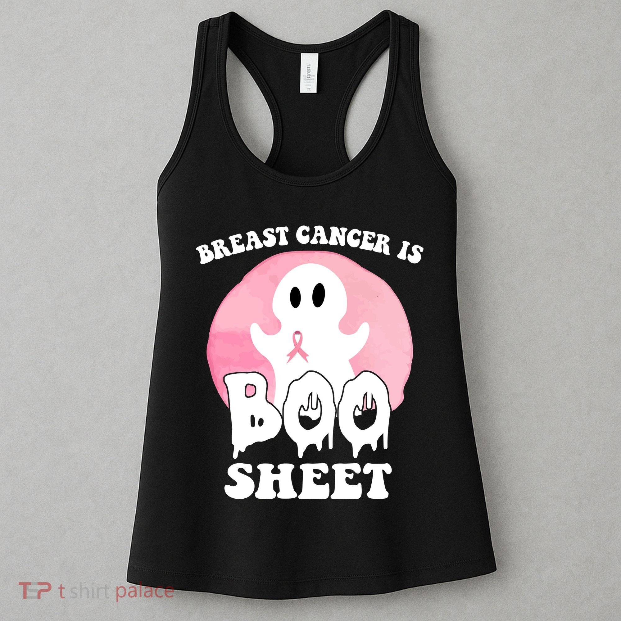 Breast Cancer Is Boo Sheet Funny Ghost Women's Tank Top