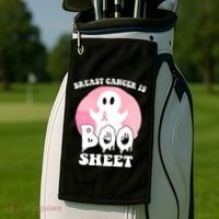 Breast Cancer Is Boo Sheet Funny Ghost Golf Towel thumb 2