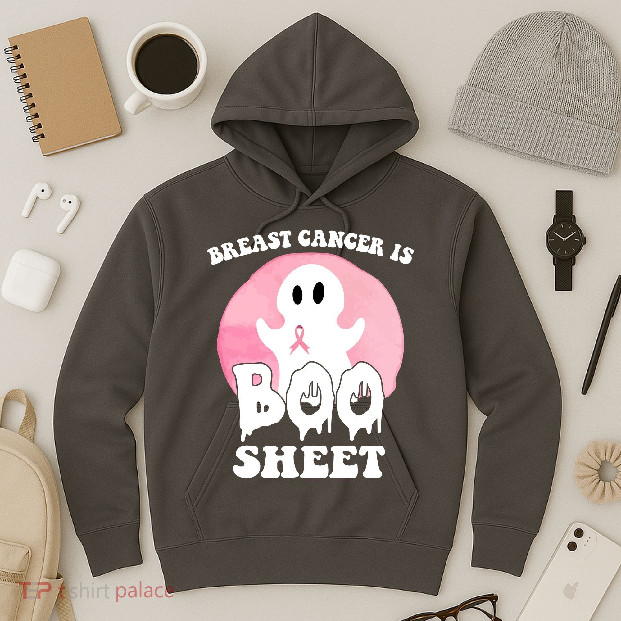 Breast Cancer Is Boo Sheet Funny Ghost Hoodie