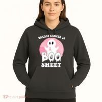 Breast Cancer Is Boo Sheet Funny Ghost Hoodie thumb 5