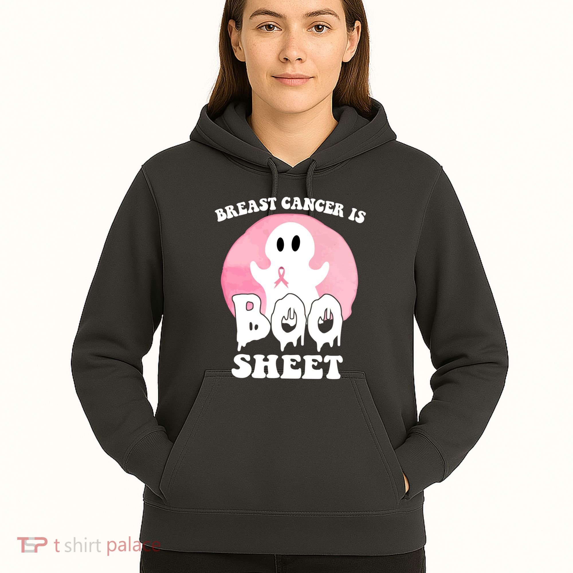 Breast Cancer Is Boo Sheet Funny Ghost Hoodie