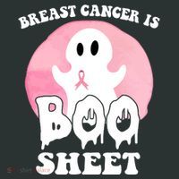 Breast Cancer Is Boo Sheet Funny Ghost Sweatshirt thumb 2