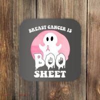 Breast Cancer Is Boo Sheet Funny Ghost Coaster thumb 0