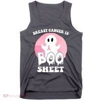Breast Cancer Is Boo Sheet Funny Ghost Tank Top thumb 0