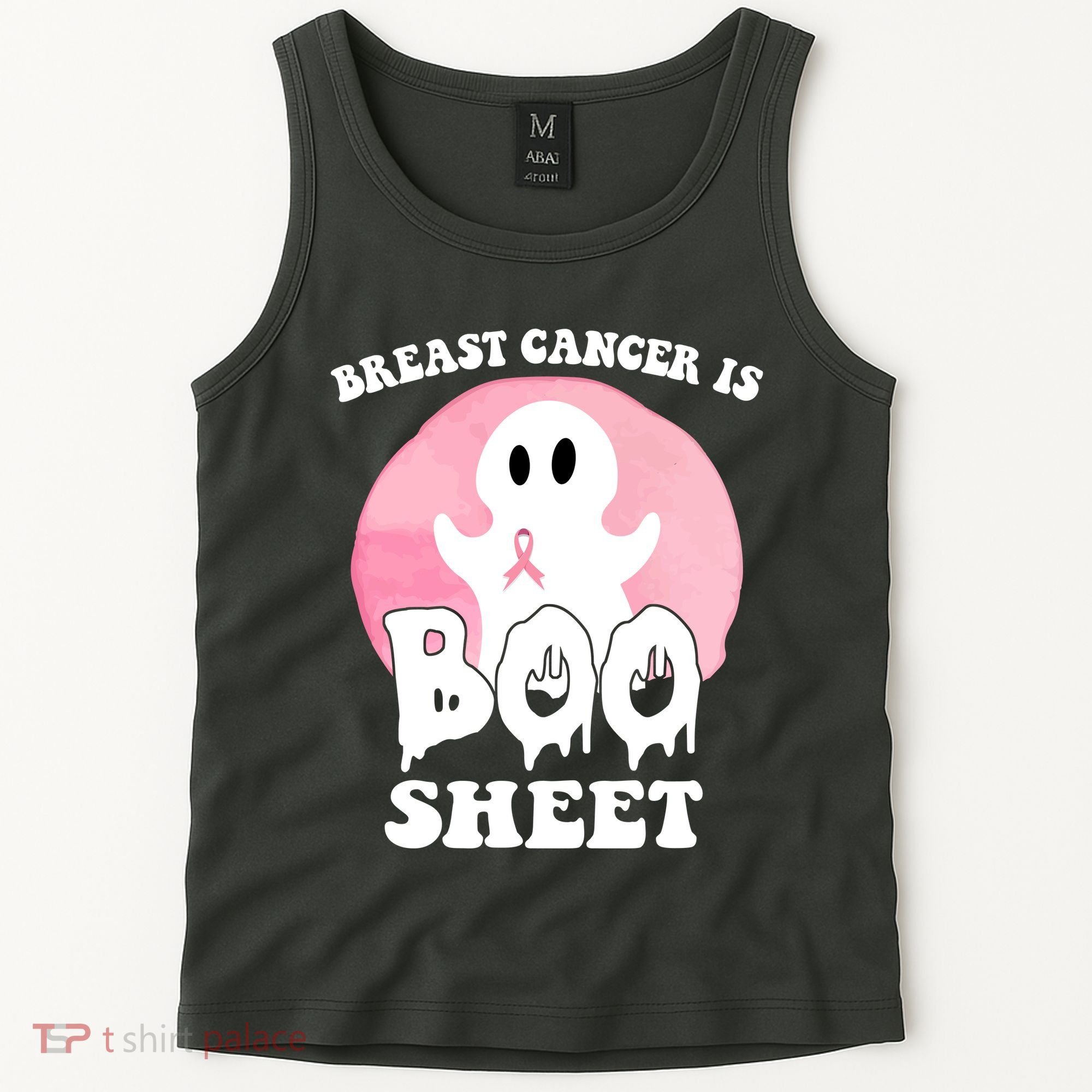 Breast Cancer Is Boo Sheet Funny Ghost Tank Top
