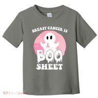 Breast Cancer Is Boo Sheet Funny Ghost Toddler T-Shirt thumb 0