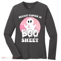 Breast Cancer Is Boo Sheet Funny Ghost Women's Long Sleeve Shirt thumb 0