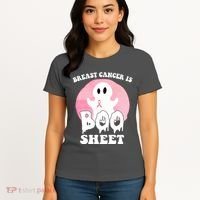 Breast Cancer Is Boo Sheet Funny Ghost Women's T-Shirt thumb 4