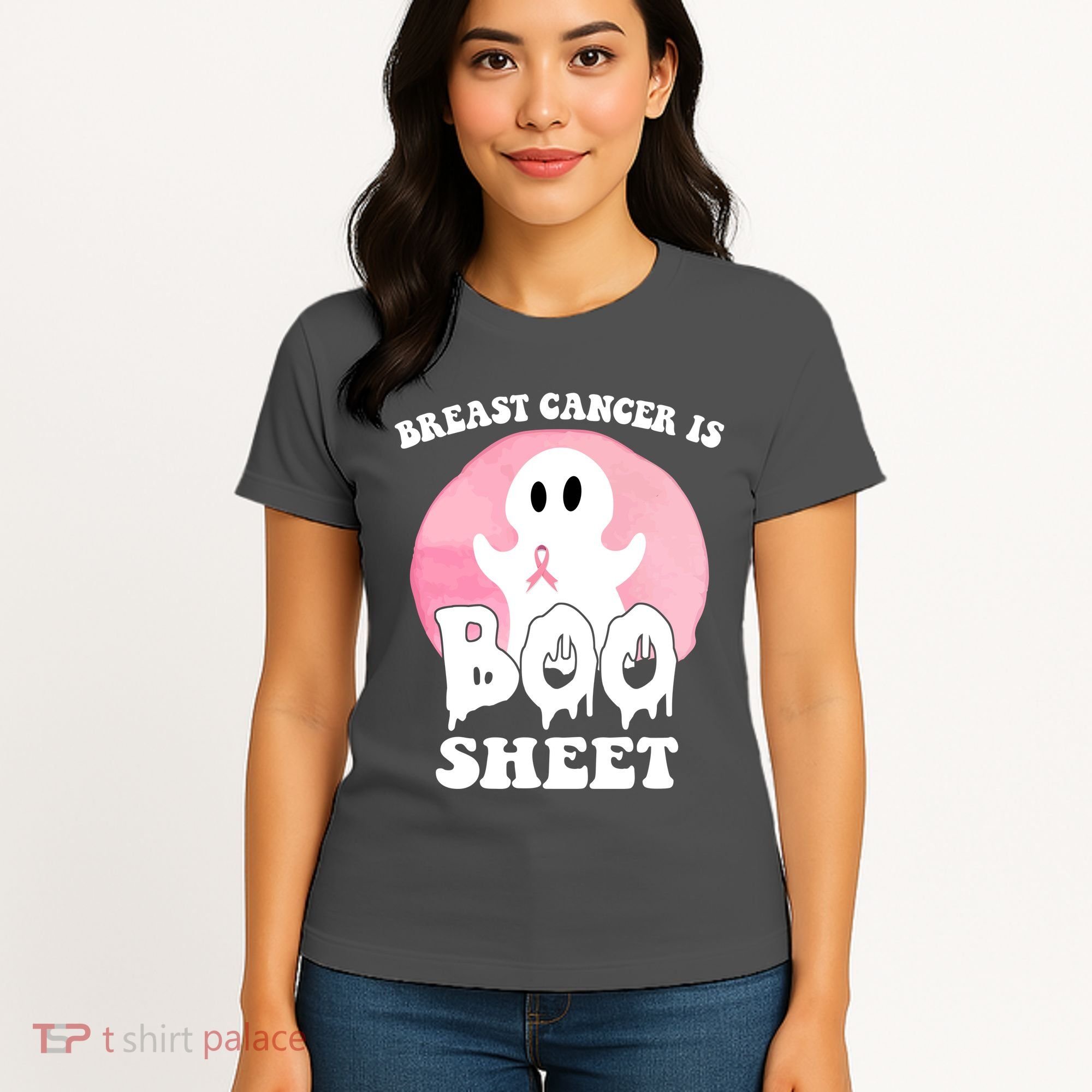 Breast Cancer Is Boo Sheet Funny Ghost Women's T-Shirt