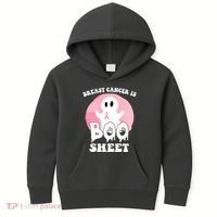 Breast Cancer Is Boo Sheet Funny Ghost Kids Hoodie thumb 0